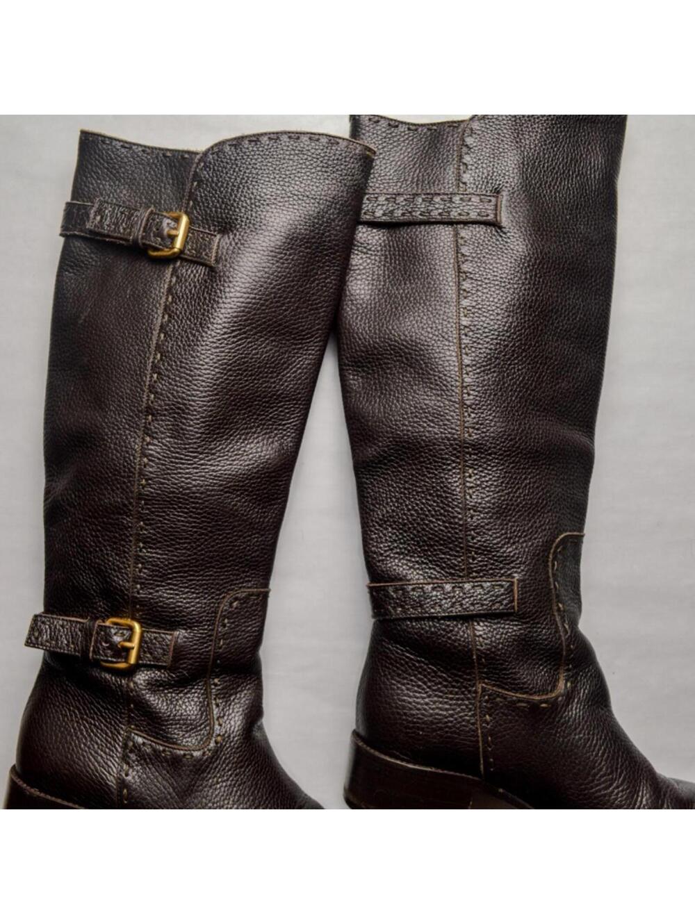 Fendi Leather Brown Boots